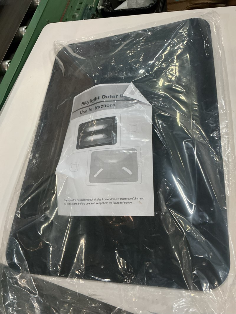 Condition photo showing Good Condition for ALIESTFDNO 18" x 26" RV Skylight Replacement Cover, Fit 14" x 22" RV Shower Skylight Openings Roof Vent, RV Skylight Outer Dome Compatible with RV Camper Food Truck Motorhome Roof Sunroof (Smoke)