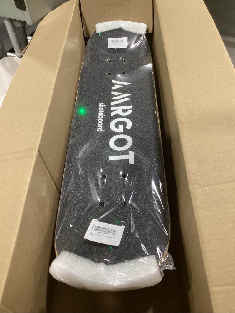 Condition photo showing Good Condition for Amrgot Skateboards for Beginners,31 * 8 inches Complete Skateboards for Kids,Boys,Girls and Adults,7 Layer Maple Wood,Double Kick Deck Concave Standard and Tricks Skateboard Rainbow