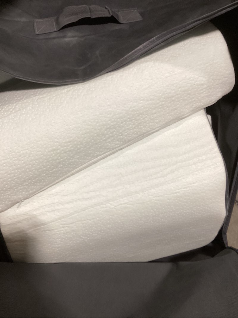 Condition photo showing Good Condition for kingfun 4pcs orthopedic bed wedge pillow set for sleeping, post surgery memory foam support pillows for back, neck and leg pain relief, adjustable triangle pillow - acid reflux, anti snoring & gerd white 4 piece set