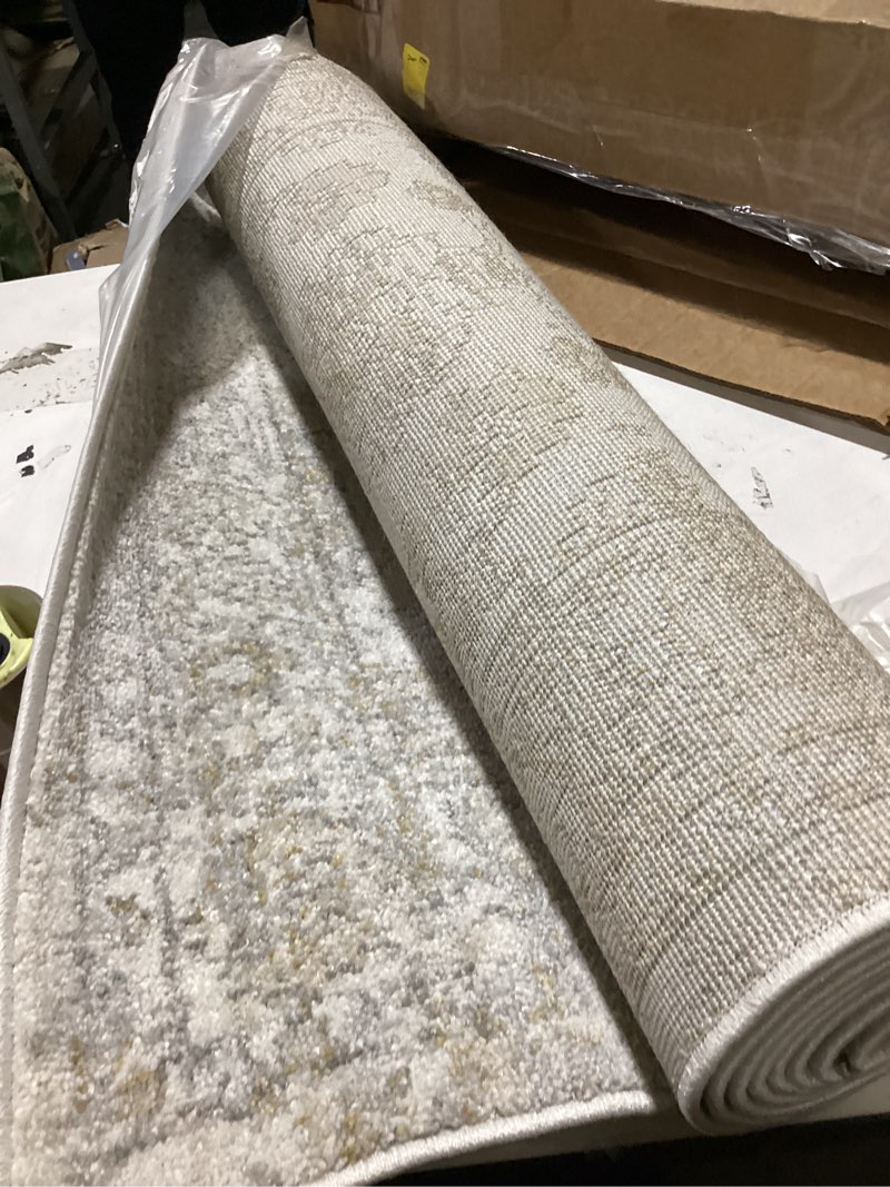 Condition photo showing As Is for (similar to )soalmost 3x20 hallway runner rug - extra long carpet runners for hallways 20ft non slip stain resistant rugs runner for living room bedroom 20 feet floor carpet for kitchen, beige beige 3' x 20' (runner)