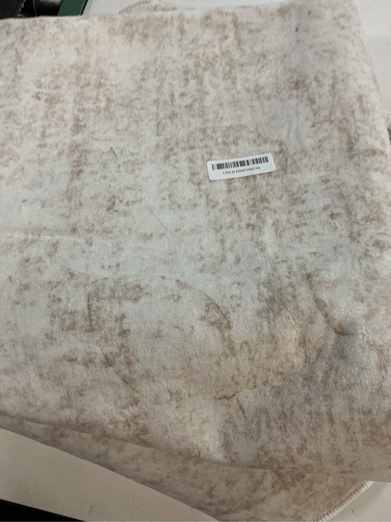 Condition photo showing As Is for homemate washable rug 6x9 area rugs - vintage faux wool rugs for living room bedroom dining room - non slip foldable carpet indoor area rug for home decor?6'x9', beige beige 6x9 ft