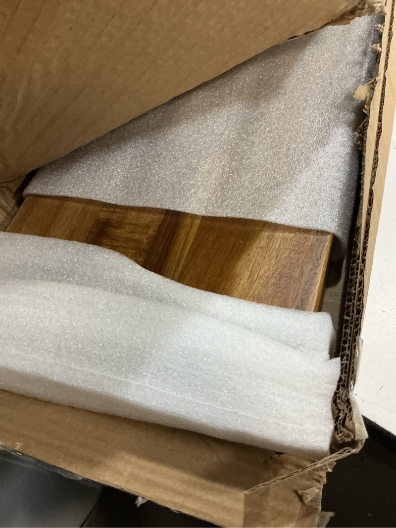 Condition photo showing Good Condition for Premium Nature Shed Bathtub Tray for Freestanding Bath | Large & Thick 35” Acacia Wood Luxury Bath Tray for Tub | Anti-Tip, Non-Toxic, Adjustable Bathtub Trays for Tub with Bathroom Accessories Holder Long (35x9x2.4 in)