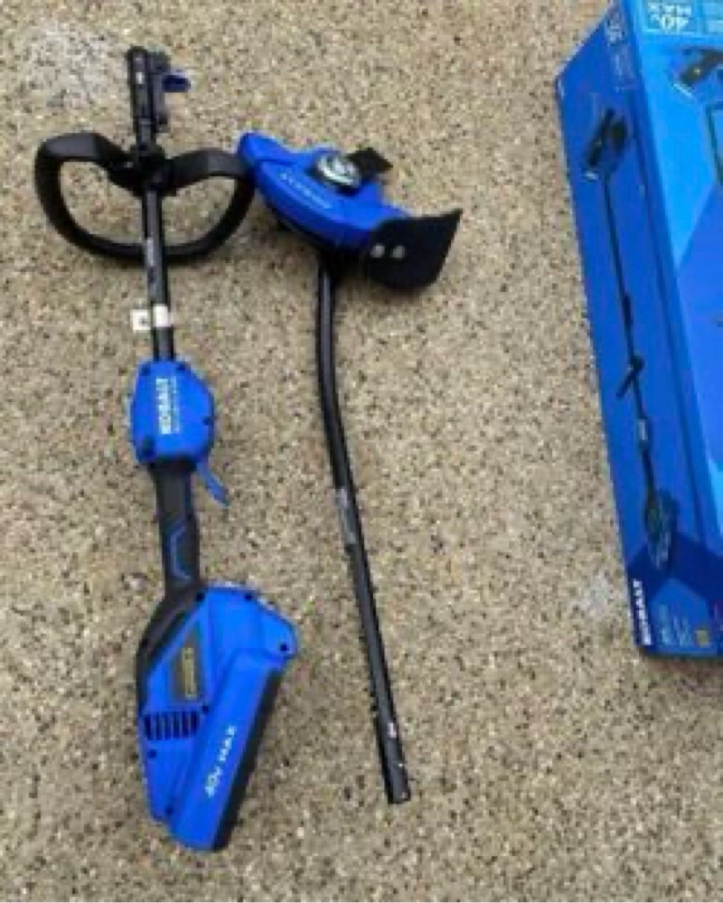 kobalt 40-volt 9-in handheld battery lawn edger (tool only) attachment capable