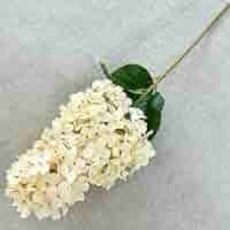 (7 pcs) Cone-Shaped Hydrangea shrubs, Spring Flowers, Green Plants, and Home Decor 86cm Long (Champagne Color