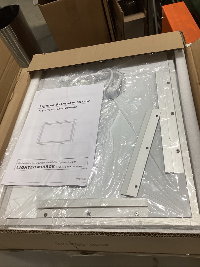 Condition photo showing Good Condition for 16x20 Inch LED Bathroom Mirror Frameless Vanity Mirror with Lights Backlit and Frontlit Dimmable Anti-Fog (Auto Off) Memory Makeup Wall Mirror for Bedroom Cloakroom Living Room Frameless 16"L x 20"W