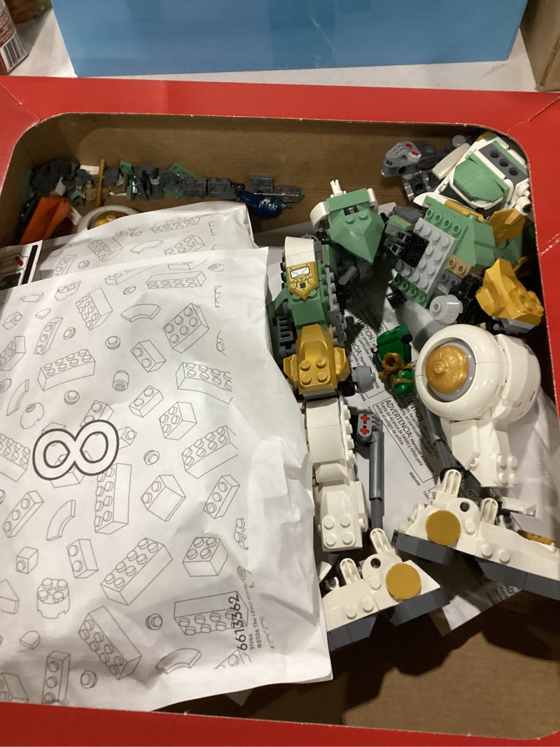 Condition photo showing As Is for missing pieces lego ninjago lloyd's titan mech 15th anniversary building toy - collectible mech set for boys & girls, ages 14+ - display as bedroom decor - gift for birthdays - 71860