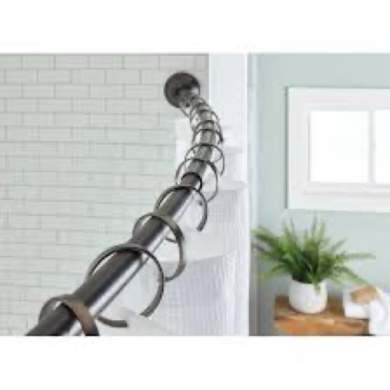 Allen + roth curved shower rod 44 in x72 in