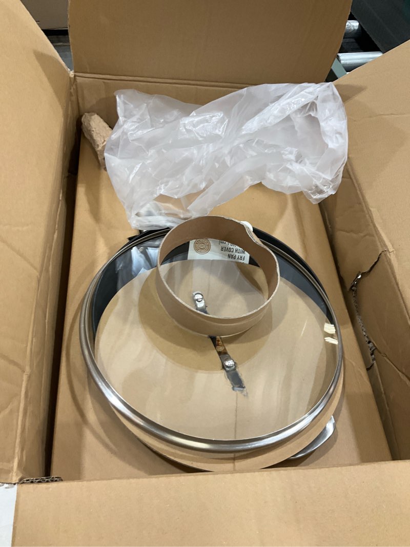 Condition photo showing Good Condition for Calphalon® Hard-Anodized Nonstick 12" Jumbo Frying Pan with Lid 12" Fry Pan with Lid