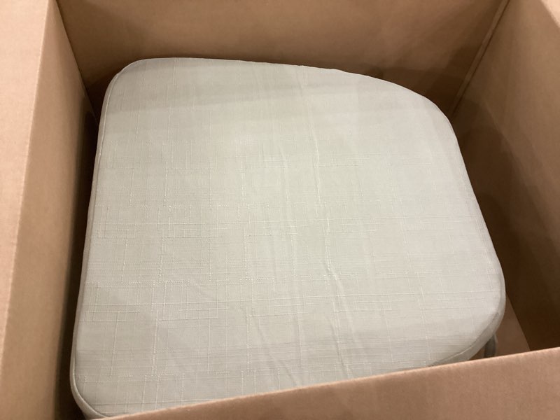 Condition photo showing Good Condition for Battilo Chair Cushions for Dining Chairs with Ties, Indoor/Outdoor Kitchen Chair Pad with Non-Slip Backing, Dining Seat Cushion with Machine Washable Removable Cover, 16"x16"x2", Set of 4, Sage Green Sage Green 4 Count(Pack of 1)