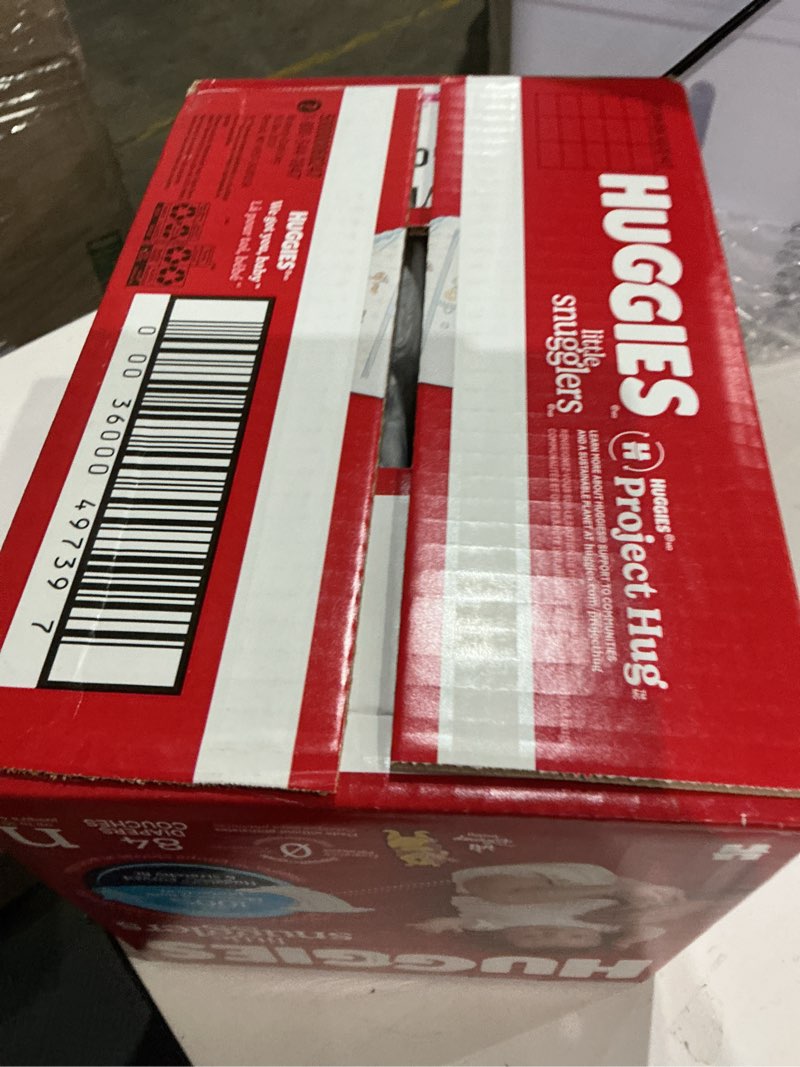 Condition photo showing Good Condition for huggies size newborn diapers, little snugglers baby diapers, size newborn (up to 10 lbs), 84 count, packaging may vary newborn 84