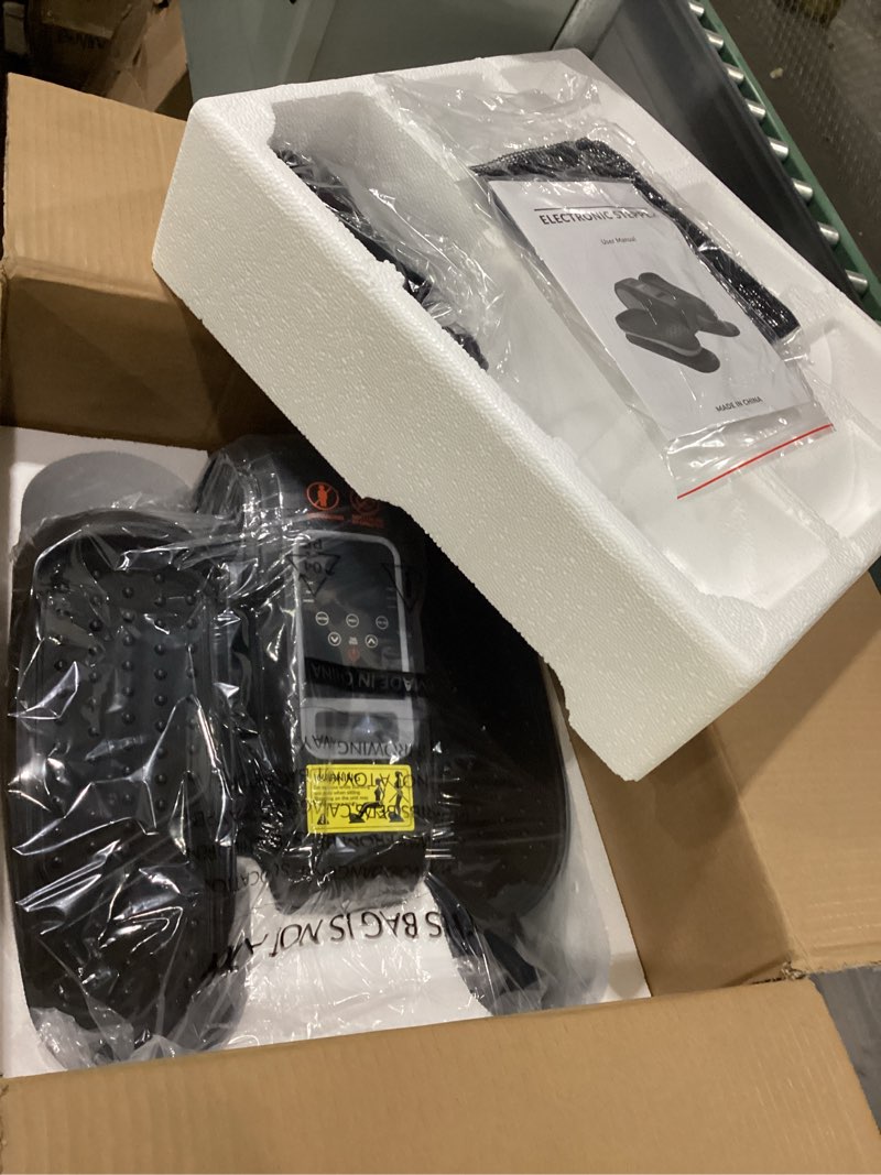 Condition photo showing Good Condition for Foot Exerciser, Electric Pedal Exerciser, LCD Display & 12 Adjustable Speed Foot Pedal Exercise Machine, Portable & Quiet Exercise Equipment for Seniors, Mini Under Desk Pedal Exerciser black