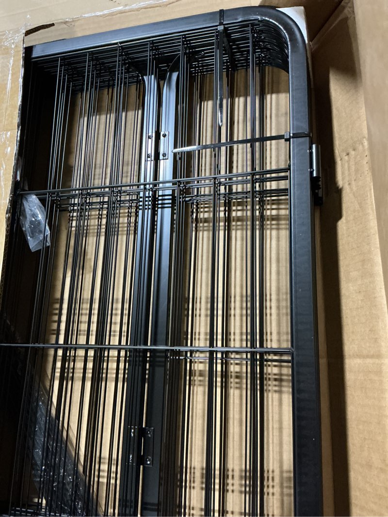 Condition photo showing New/Like New for pawgiant dog fence playpen 24”/32”/40” dog pen indoor outdoor for small/medium/large dogs, metal pet dog puppy cat play pen exercise fencing gate crate cage outside for rv, camping, yard, garden thickened 8 panels 40 inch