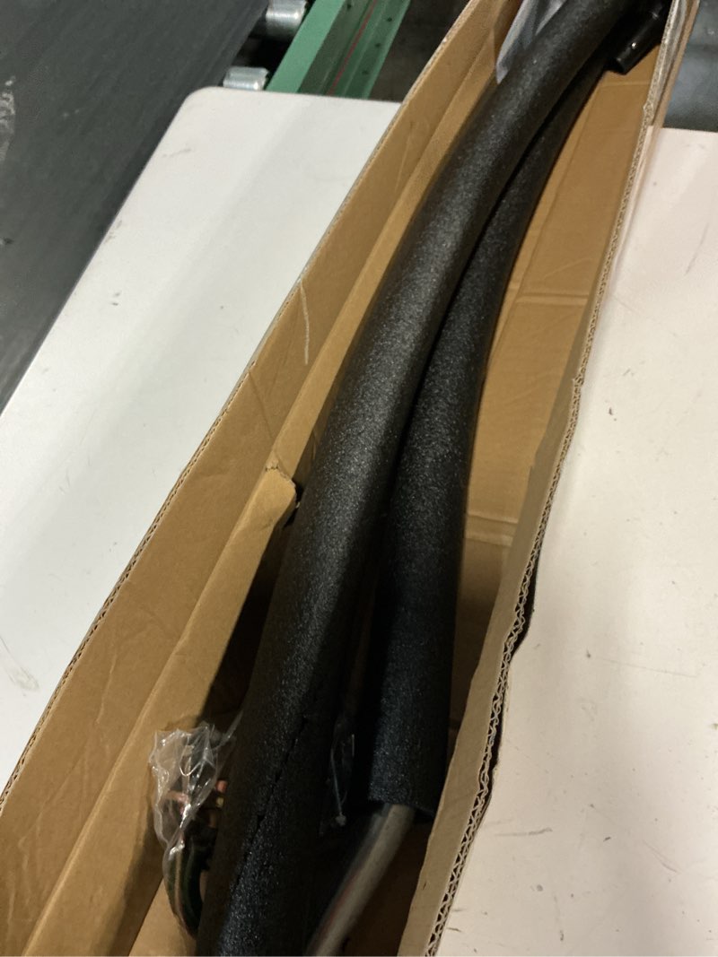 Condition photo showing Good Condition for 1pcs trampoline curved pole, universal trampoline replacement enclosure pole to fit 8-16ft curved pole trampoline frame, includes foam sleeve and hardware with 2 installation options