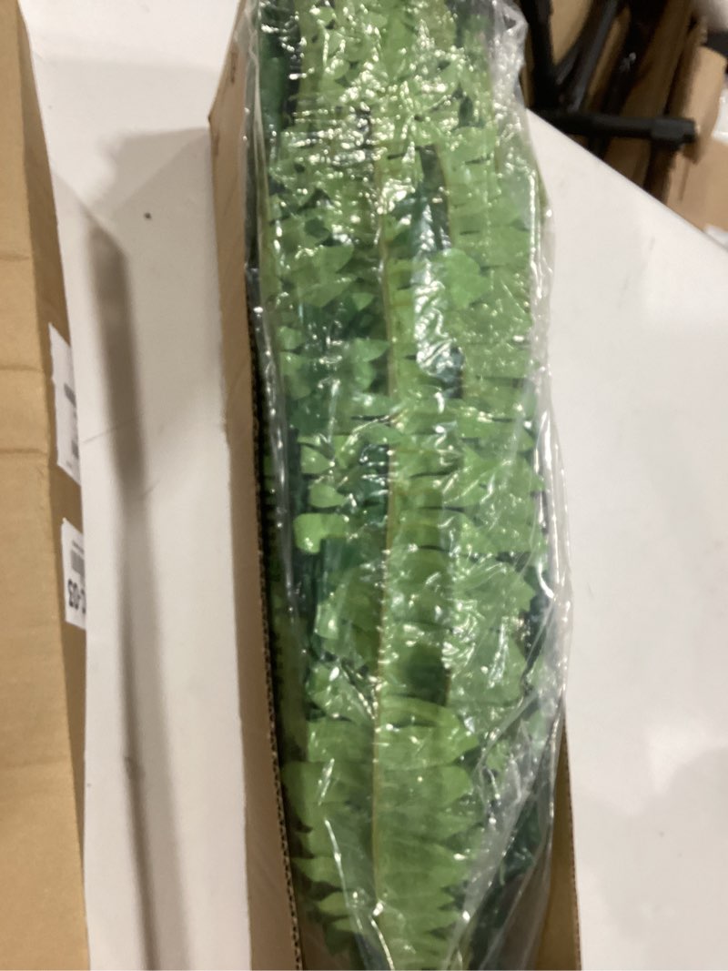 Condition photo showing New/Like New for Single Silky Artificial Boston Fern Bush, 49Inch Large Artificial Ferns for Outdoors, Large Faux Ferns Artificial Plants,Suitable for Decorating Office, Living Room Faux Greenery,95Branches