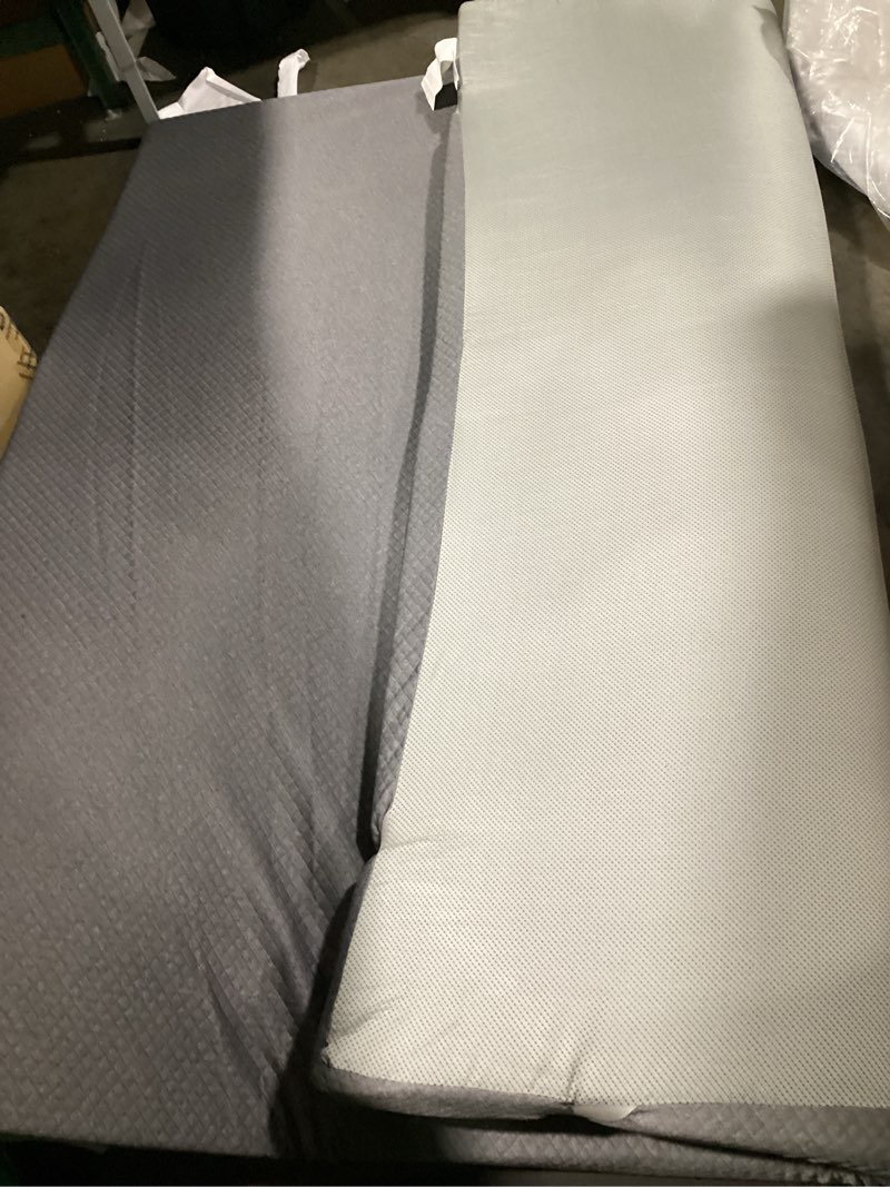 Condition photo showing Good Condition for sinweek 3 inch gel memory foam mattress topper king size, pad for back pain, bed topper with removable soft cover, certipur-us certified,grey full 3 inch (grey cover)