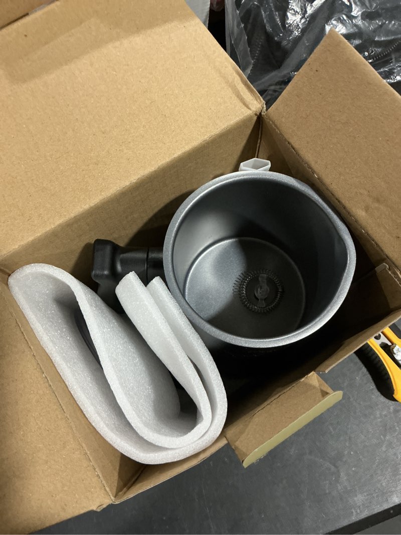 Condition photo showing Good Condition for Milk Frother, 4-in-1 Electric Milk Steamer, 350ml/11.8oz Automatic Frother Machine for Coffee, Warm and Cold Foam, Temperature Control for Latte, Cappuccino, Hot Chocolate Black