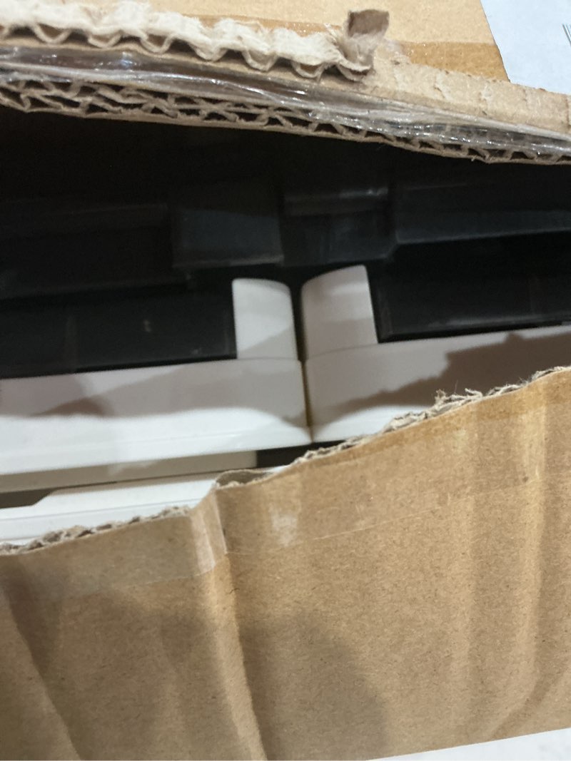 Condition photo showing As Is for under bed storage containers with wheels - stackable, foldable plastic storage boxes with lids for clothes, shoes, blankets - perfect for bedroom organization and dorms 1 pack-32.9''x16.1''x7.3''
