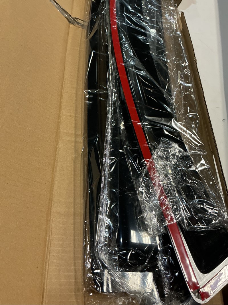 Condition photo showing New/Like New for window visors rain guards for 2014-2018 mazda 3 sedan & hatchback, out-channel window vent wind deflectors visors shades for 14-18 mazda 3 2014-2018 mazda 3 hatchback/sedan