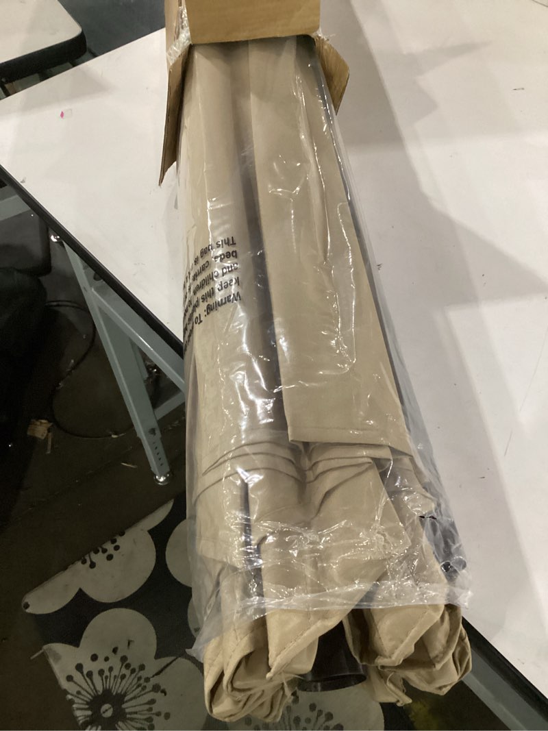 Condition photo showing Good Condition for blissun 9' outdoor patio umbrella, outdoor table umbrella, yard umbrella, market umbrella with 8 sturdy ribs, push button tilt and crank
