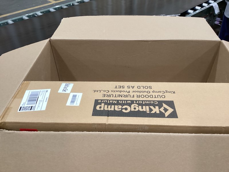 Condition photo showing As Is for KingCamp Low Beach Chairs, Folding Portable Chair for Adults Lightweight Extra Wide Seat 300lbs Heavy Duty Oversized Backpack, Carry Bag for Camping Ergobreeze-cyan-2 Pack ErgoBreeze High Back Mesh Wide