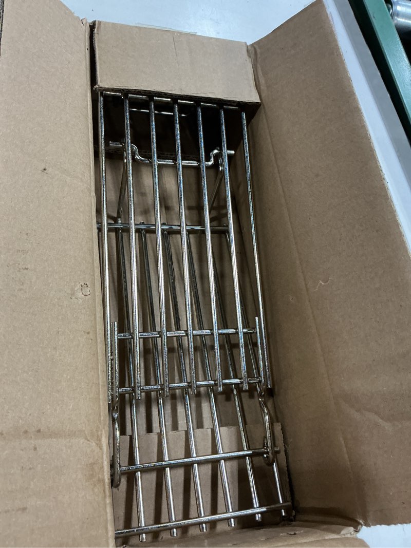 Condition photo showing As Is for qulimetal foldable stainless steel warming rack for weber spirit 200 & weber gs4 spirit ii 200 series (2017 and newer), weber spirit e/s-210, e/s-220 with up front control, replaces weber 67026 21.5 inch stainless steel foldable