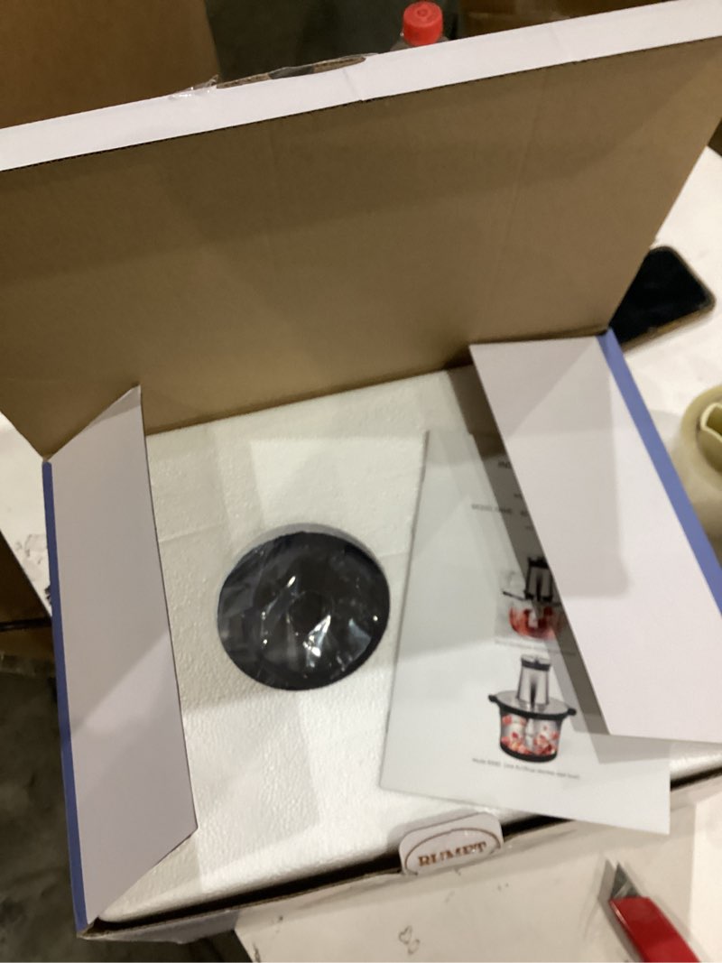 Condition photo showing As Is for 16 cup steel bowl 850W Electric Food Processor,LED timer. 3-Tiered 6 Cutting Edges blade for mincing, chopping,Ideal as meat grinder,fresh vegetables chopper,pet food process in kitchen.
