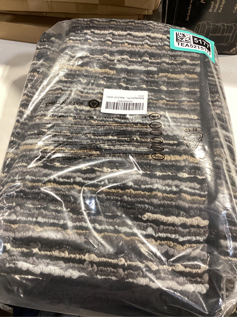 Condition photo showing New/Like New for kitchen rugs sets of 2-non slip kitchen mats for floor-thick stain resistant vintage kitchen floor mat runner carpet for hallways entryway laundry room washable?black 22"x59"+20"x32"?