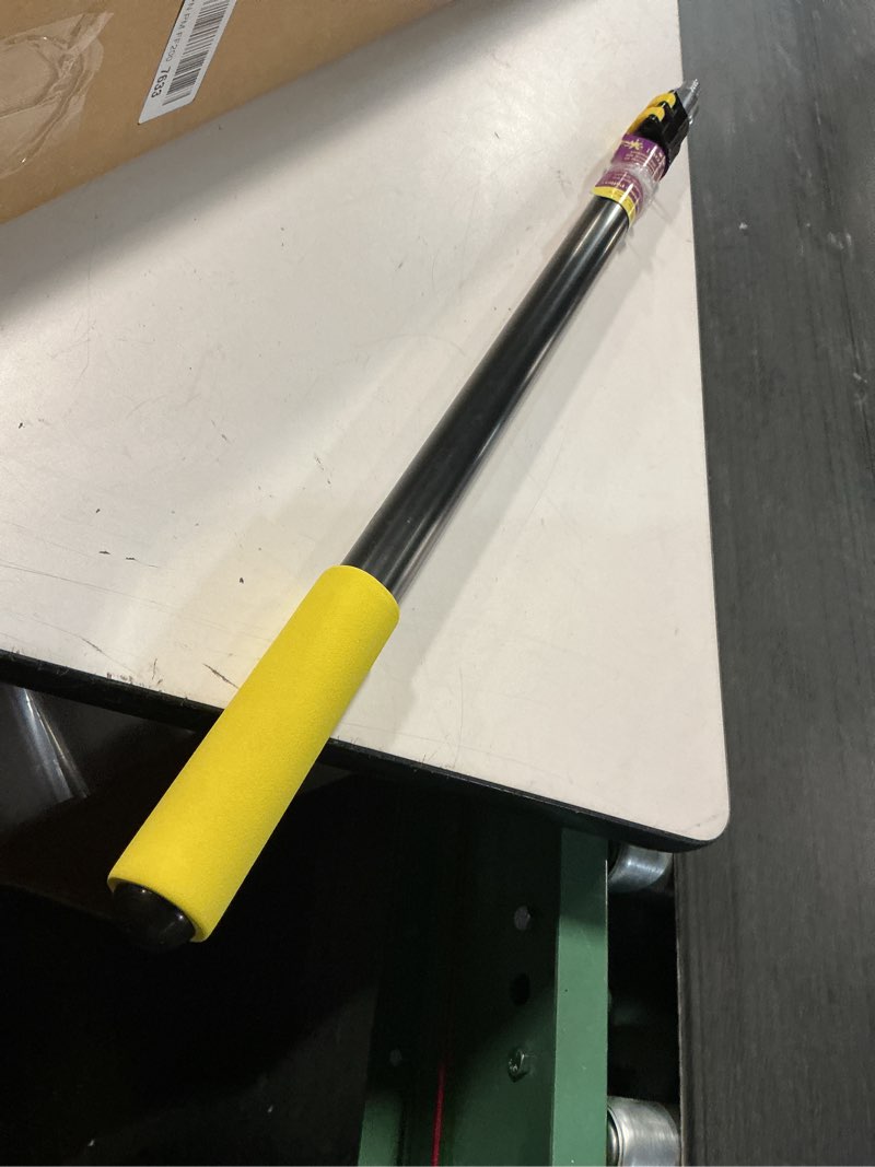 Condition photo showing Good Condition for bates- extension pole, 2.4 to 6 ft pole, ?telescoping pole, extendable pole, telescopic pole, paint pole, paint roller extension pole, paint extension pole, telescopic poles 6 ft black and yellow