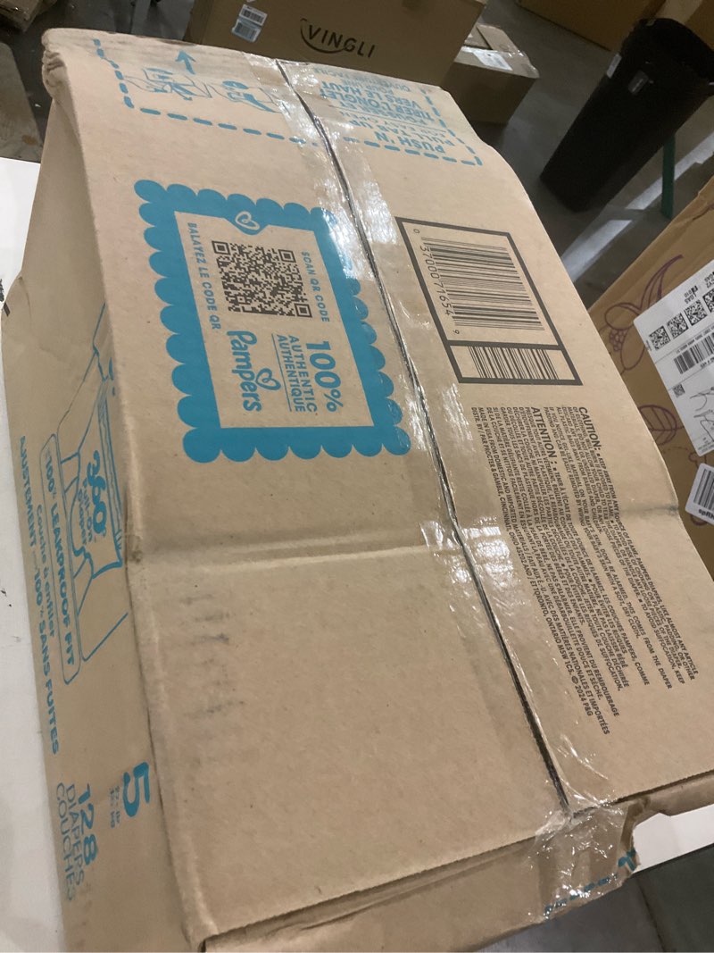 Condition photo showing As Is for Pampers Diapers - Cruisers 360 - Size 5, 128 Count, Babyproof up to 100% Leakproof Pull-On Diaper Size 5 128