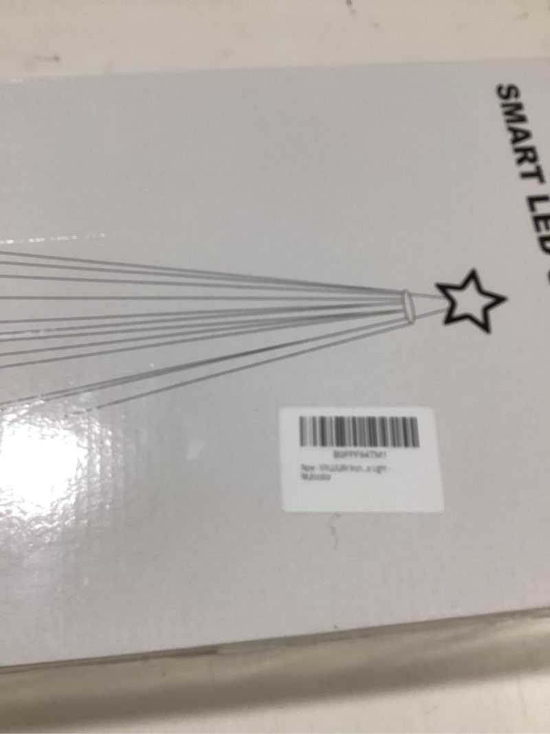 Condition photo showing New/Like New for Christmas Cone Tree Lights 5.9ft, 240 LEDs RGB Outdoor Christmas Tree Lights with Remote Control, Waterproof String Lights Holiday Decorations for Yard Patio Garden Holiday - Multicolor Multi-colored