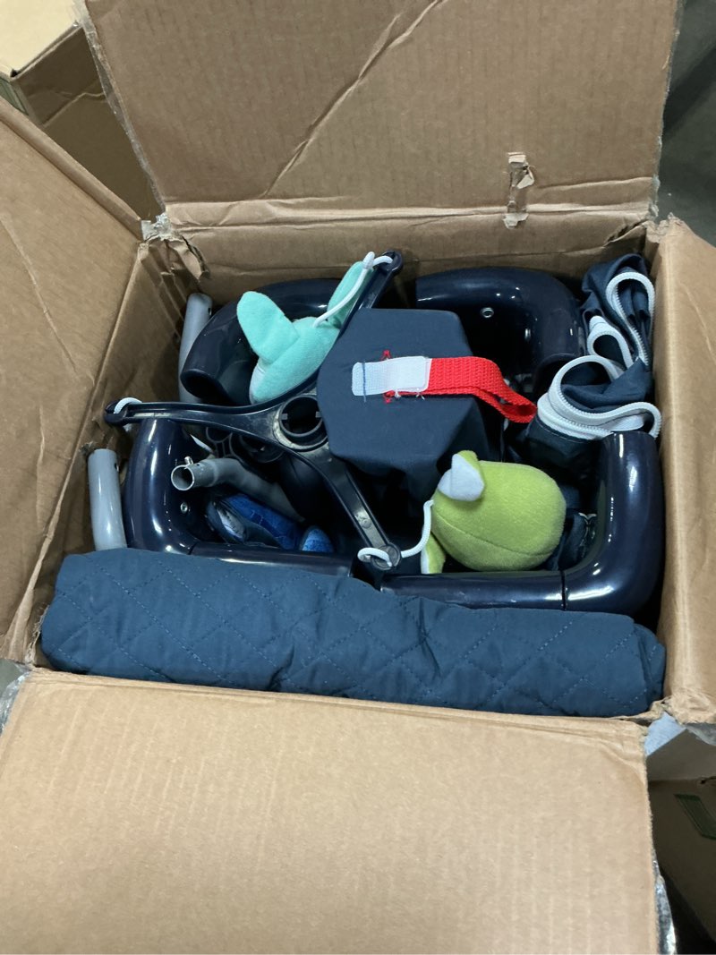 Condition photo showing Good Condition for BabyBond Baby Bassinet Bedside Crib, Pack and Play with Sheet, Diaper Changing Table and Music Mobile from Newborn to Toddles, Portable Large Playard Blue