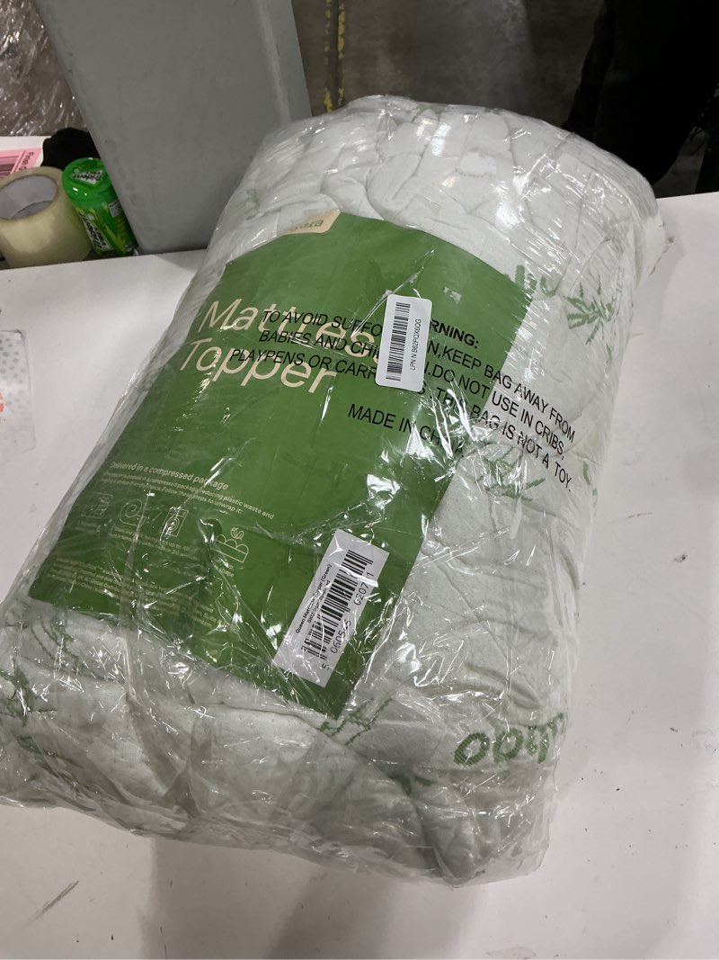 Condition photo showing Good Condition for ultra soft queen size mattress topper - viscose made from bamboo pillow top mattress pad for back pa