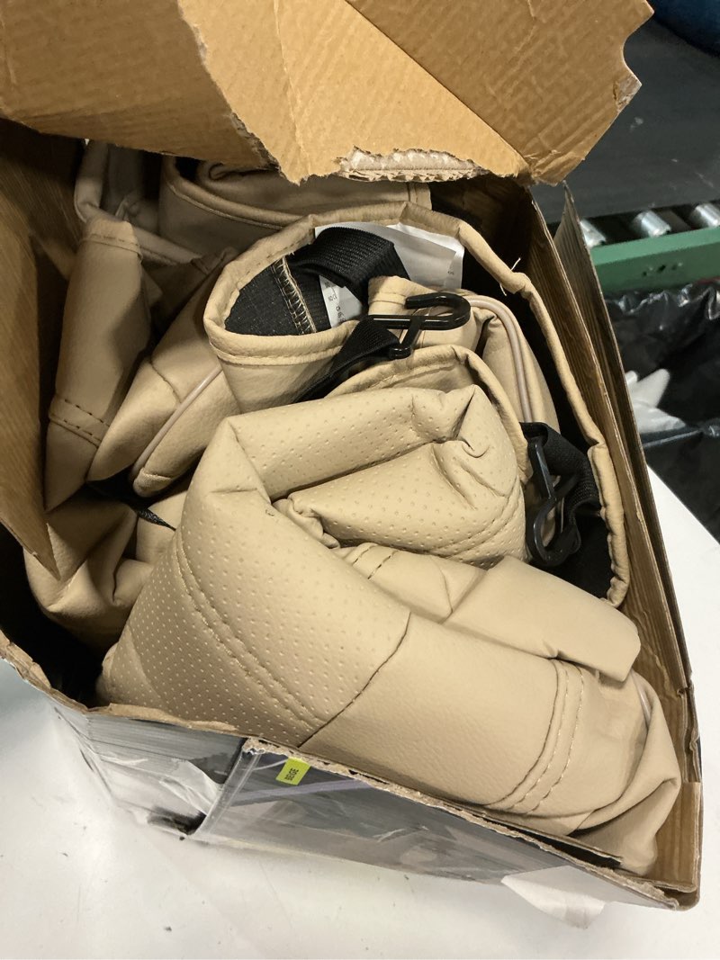 Condition photo showing Good Condition for auto drive deluxe form-fit faux leather seat covers 2-pack, tan