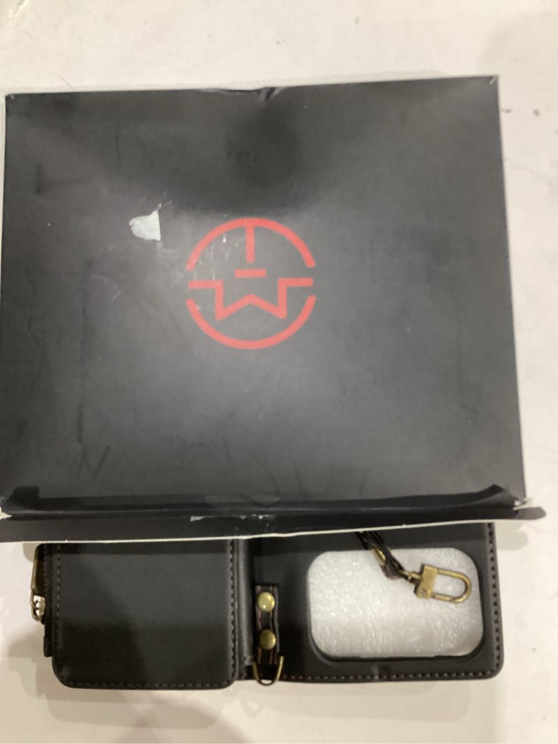 Condition photo showing Good Condition for Defencase Compatible with iPhone 17 Pro Case Wallet with RFID Blocking Card Holder for Women and Men, Fashion PU Leather Magnetic Snap Flip Zipper Strap Wallet Phone Case for iPhone 17 Pro 6.3", Black