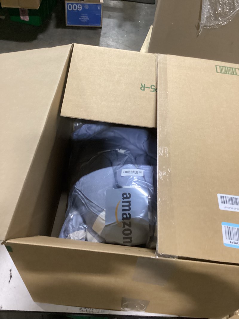 Condition photo showing Good Condition for Bedsure Twin Comforter Set 5 Pieces, Blue Striped Bedding Set for All Seasons, Reversible, Cationic Dyeing Bed in a Bag with Comforter, Sheets, Pillowcase & Sham 02 - Blue Twin