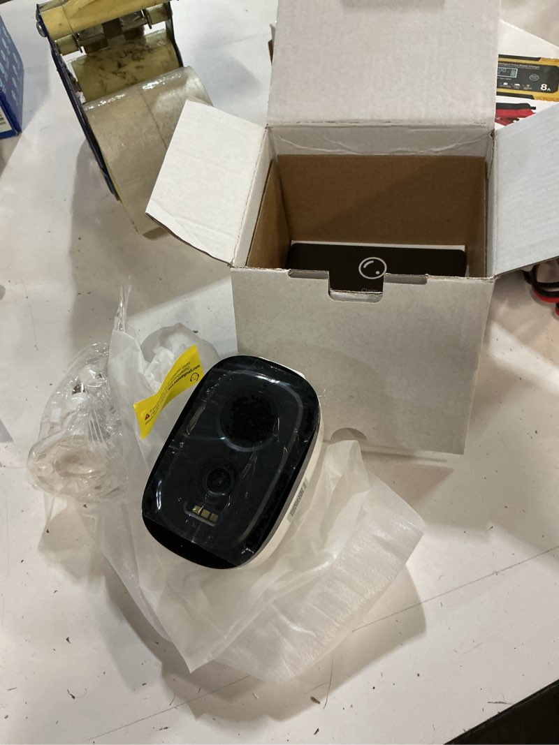 Condition photo showing New/Like New for 2k security cameras wireless outdoor with 2.4g/5g wifi, battery powered tuya cameras for home security, ai motion detection, two-way audio, waterproof, color night vision, works w/alexa 1