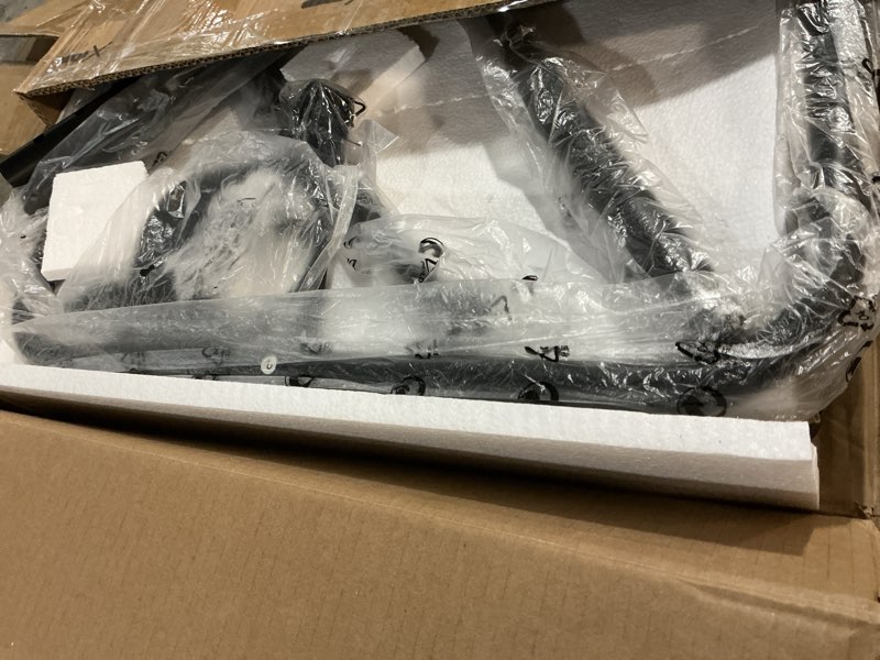 Condition photo showing As Is for Adjustable TV Tray Black Dinner - Folding Trays for Eating On Couch Wooden Tables Mate Stand Foldable Desk with Cup Holder Portable Black 1