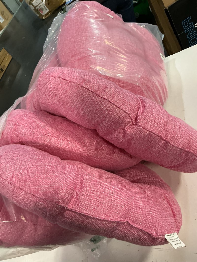 Condition photo showing Good Condition for fumete 8 pcs 16 inch round floor cushions for kids and toddlers, flexible seating classroom furniture floor pillow for home, daycare, preschool, yoga and meditation (pink) pink 8