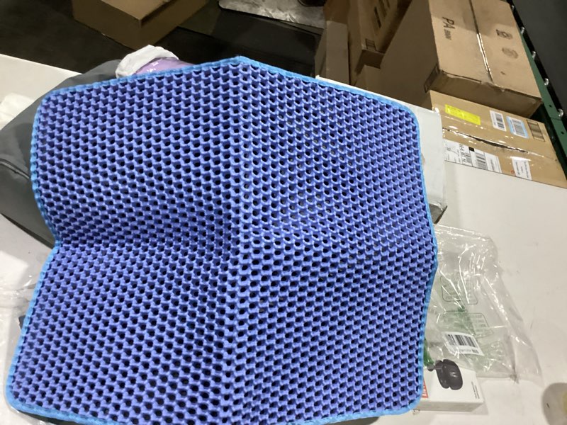Condition photo showing Good Condition for cat litter mat - 46'' x 35'' small litter trapping mat, easy to clean litter box mat, waterproof, urine-proof, non-slip kitty litter mats for floor, grey 46.0 x 35.0 inch grey