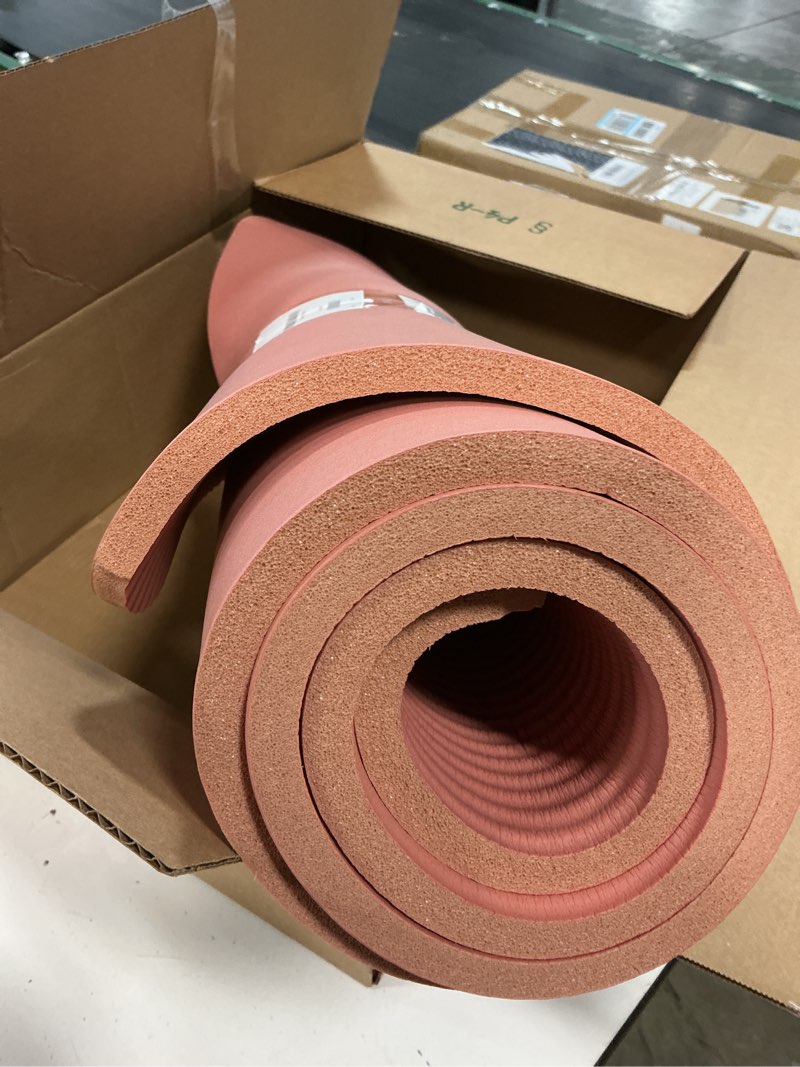 Condition photo showing Good Condition for retrospec solana yoga mat thick 1/2in non-slip workout mat with nylon strap - 72x24in exercise mat for pilates, stretching & fitness - bpa free, easy clean rose 1/2 inch