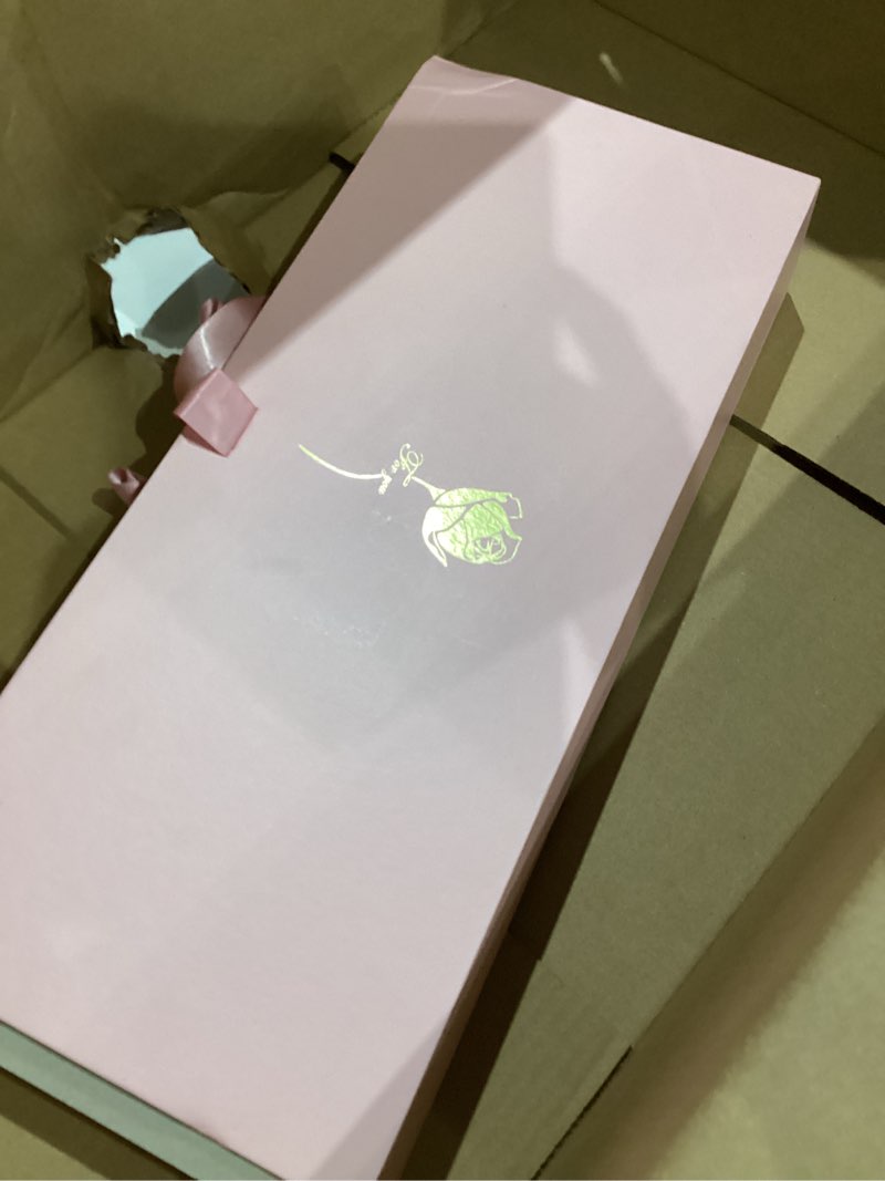 Condition photo showing Good Condition for 2 Pcs I Love You Box Empty Fillable Flower Box Valentines Day Letter Shaped Box I Heart U Gift Box with 24 Gold Butterfly 50 Crystal Bouquet Pins for Valentines Wedding Mother's Day Party (Pink)