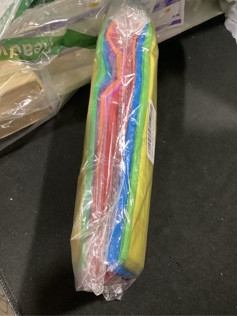 Condition photo showing New/Like New for premium crepe paper party streamers 21 assorted colors, large 20 inch x 3.2 ft. per sheet diy crepe paper flowers crafts gift wrapping box birthday wedding party drop decoration supply (10)