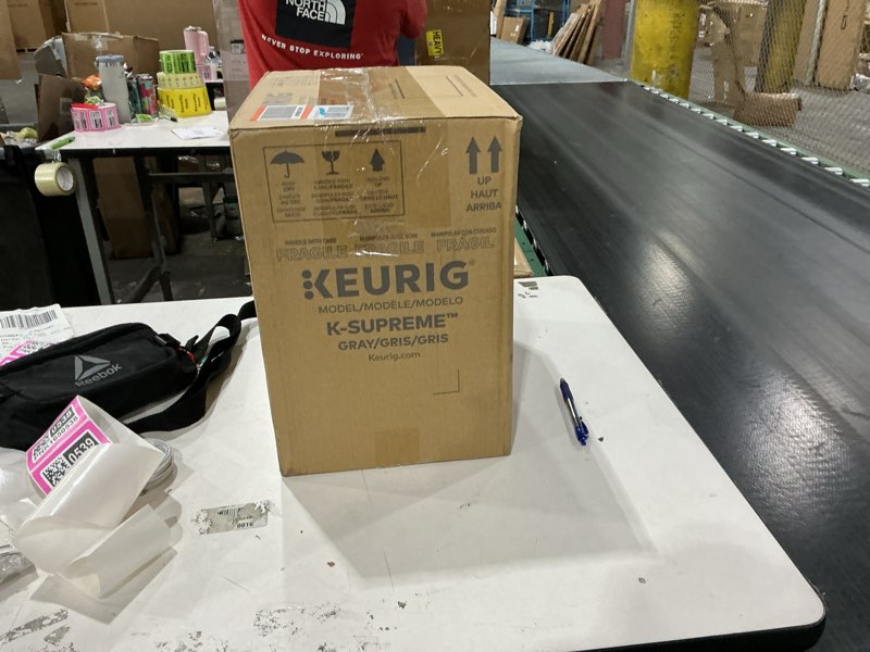 Condition photo showing As Is for MISSING WATER TANK Keurig K-Express Single Serve K-Cup Pod Coffee Maker, 3 Brew Sizes, Strong Button Feature, 42oz Removable Reservoir, Black