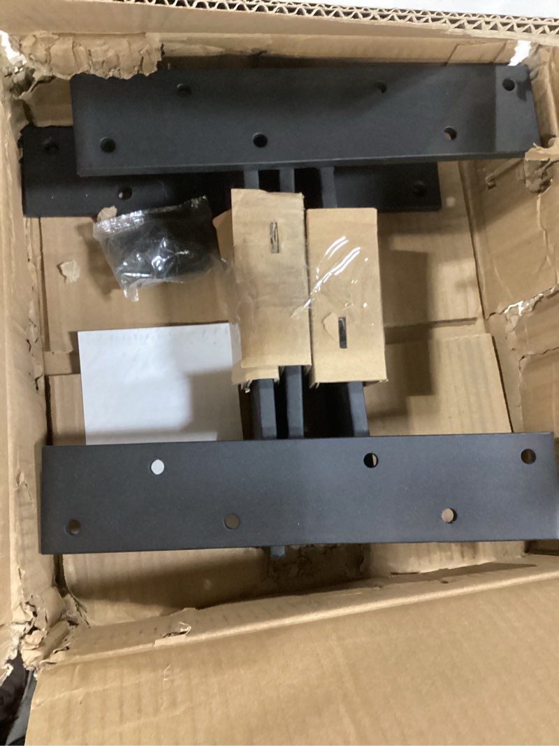 Condition photo showing Good Condition for Floating Shelf Bracket 3/8" Thick Heavy Duty Shelf Brackets 3 Pack Free Hanging Countertop Support Bracket 8" Lx2.5 W Floating Wall Brackets for Cabinets, Granite, Dishwasher, Bench Seats Vanities 12 Inch Black-3 PACK