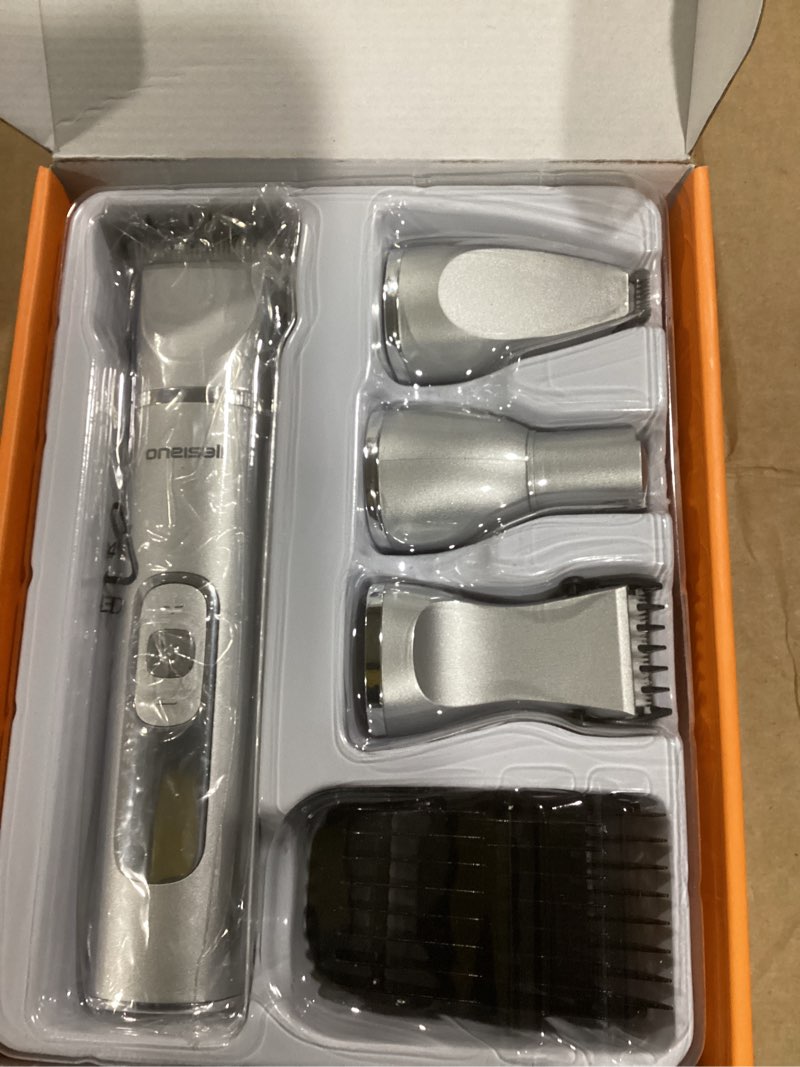 Condition photo showing Good Condition for oneisall Low Noise 2-Speed Quiet Dog Grooming Kit - Rechargeable Cordless Pet Hair Clipper Trimmer Shaver for Small and Large Dogs, Cats and Animals (Silver)