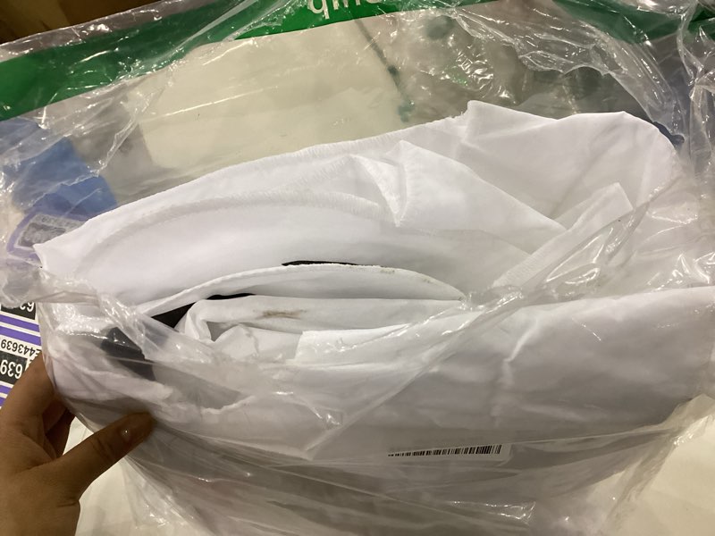 Condition photo showing As Is for JOYIN Halloween 2 Pcs 53” Tree Wrap Ghost Decoration, Smiling Ghost Design Decorations for Halloween Outdoor, Lawn, Tree Decor, Ghost Party Supplies,Haunted House Wrap Decorations