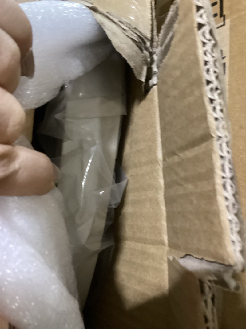 Condition photo showing Good Condition for 30-inch Round Ottoman Serving Tray - Textured PU Leather Coffee Table Decor, Waterproof Heat-Resistant Large Organizer for Home, Office, Bed & Party Essentials (Tranquil Beige, 30) Tranquil Beige 30"