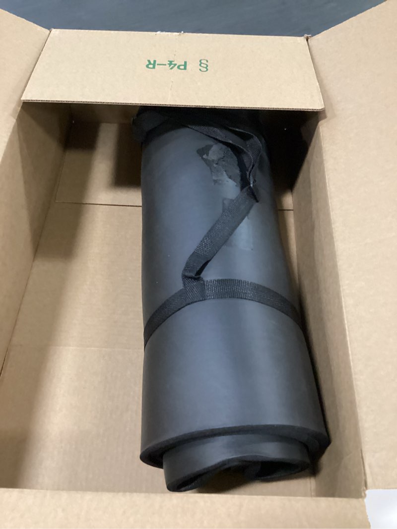 Condition photo showing As Is for Yoga Mat, 1/2-Inch Extra Thick High Density Exercise Mat, Anti-Tear Exercise Yoga Mat with Carrying Strap, Suitable for Various Yoga Exercises Midnight