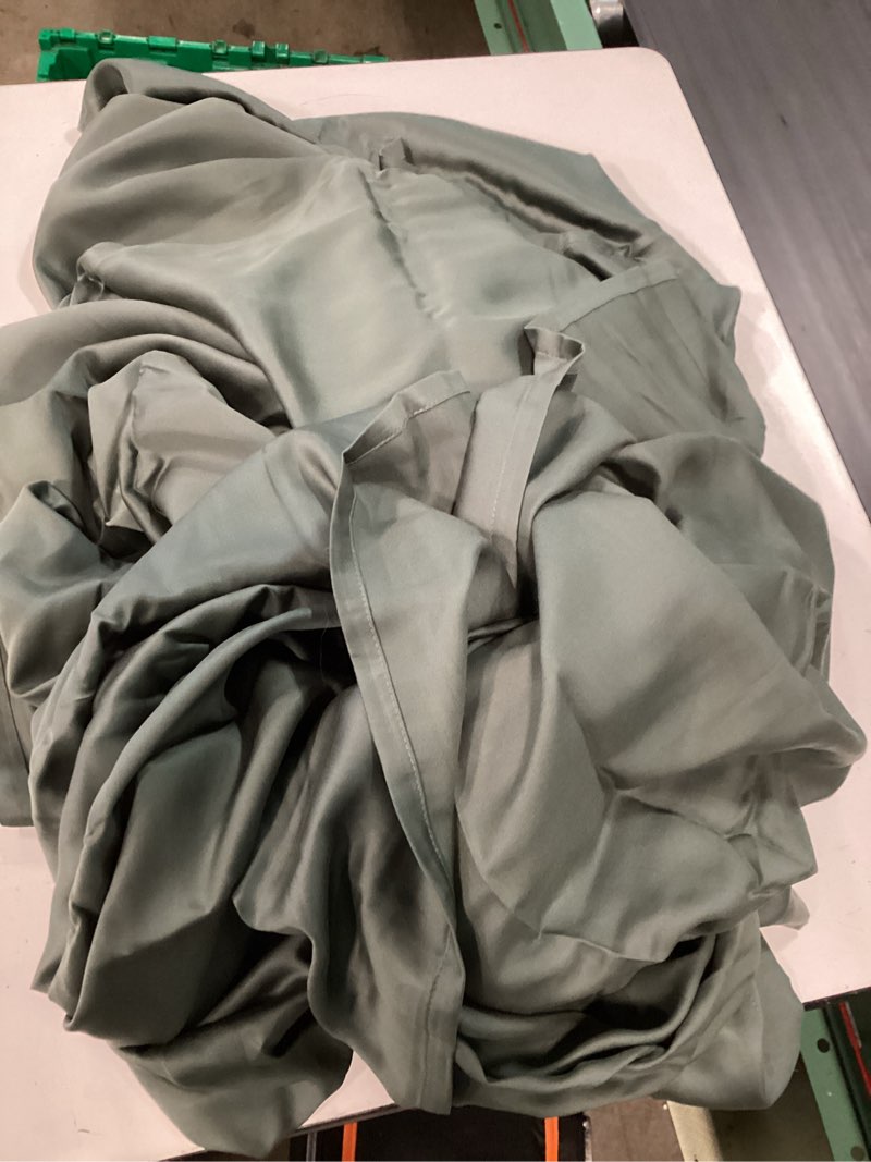 Condition photo showing As Is for allswell 4-piece soft & silky serenity 100% tencel™ bed sheets set  flagstone  king
