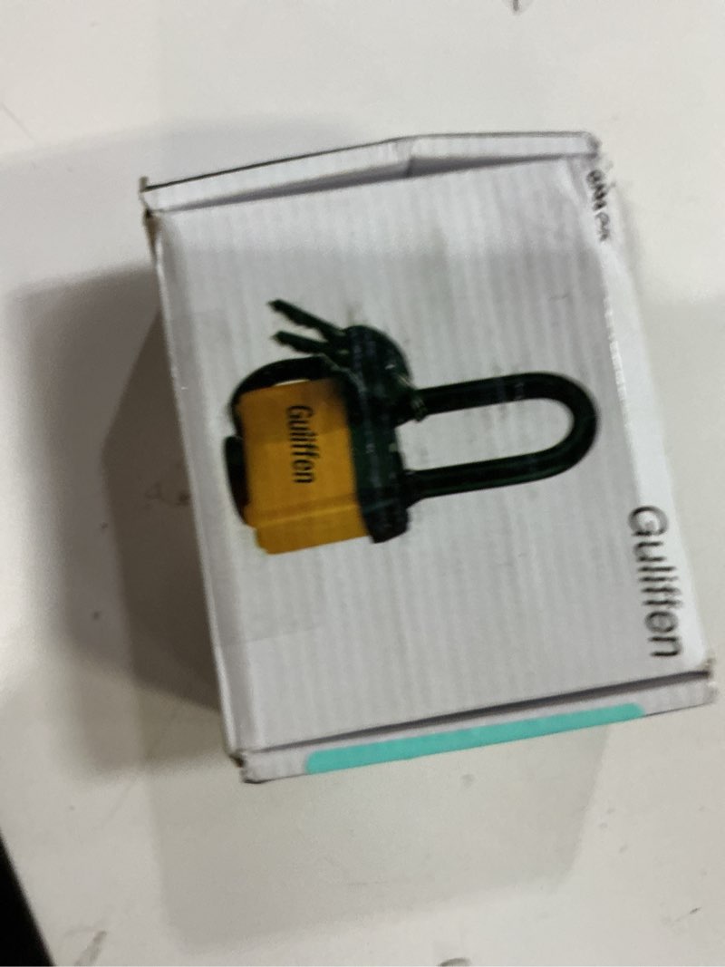 Condition photo showing New/Like New for guliffen weatherproof laminated steel padlock with same key, outdoor padlock with long shackle for gate, fence, shed,garage, 6 pack ls40mm*6ka